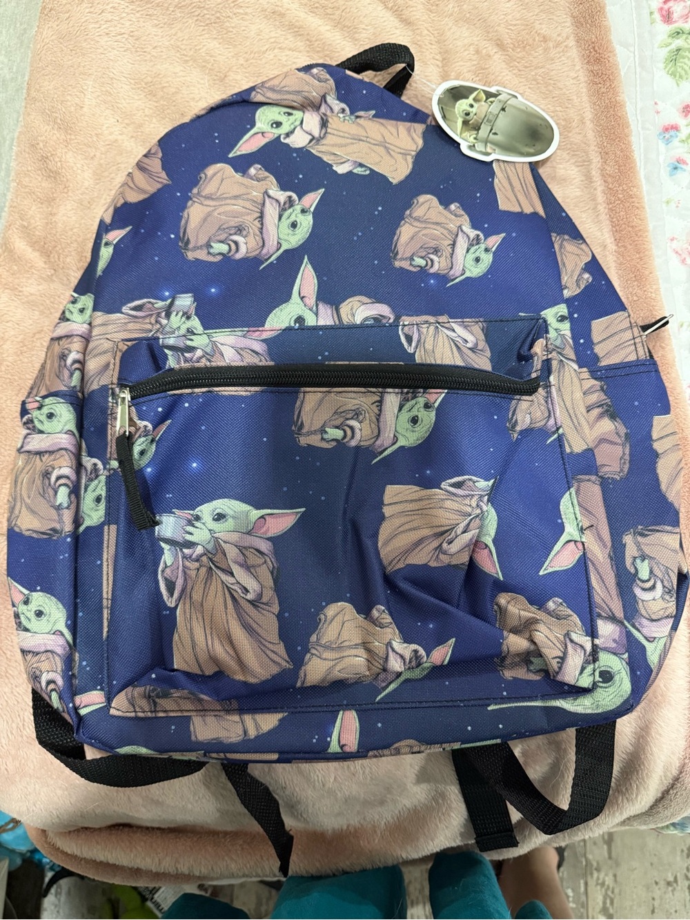 The Child Pattern Navy Backpack